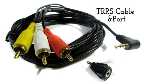 DIY TRRS Cable & Port (3.5mm to RCA Composite & Audio)